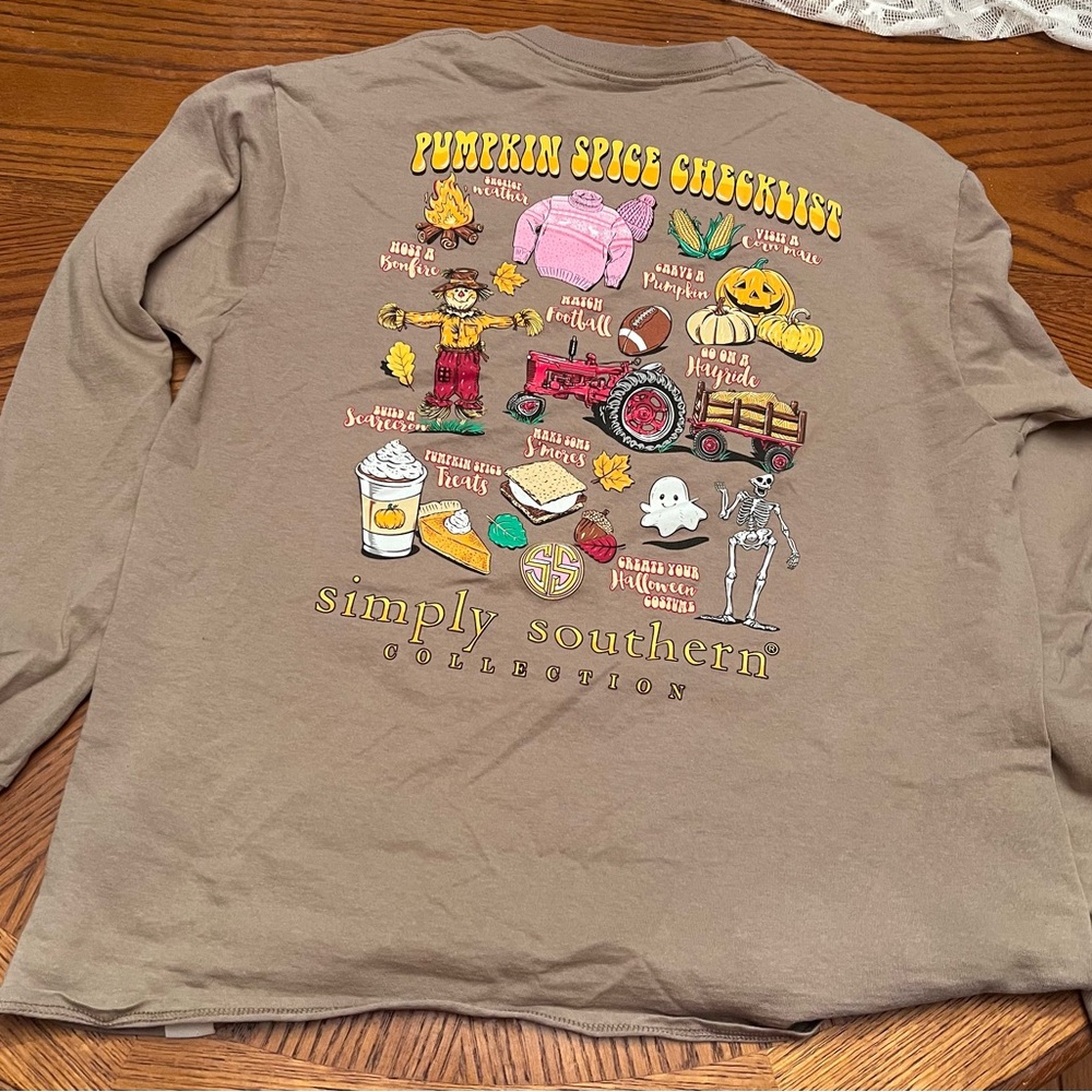 Simply Southern Women’s Brown Long Sleeve Shirt